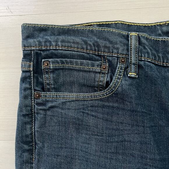 Levi's 501 Jeans Mens Size 36x30 Blue Original Straight Dark Wash Denim - Picture 3 of 11